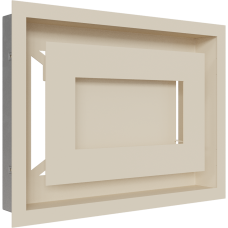 Камінна решітка Kratki WIND кремова 22x30