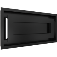 Камінна решітка Kratki WIND чорна 22x45