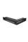 Камінна решітка Kratki LUFT SF кутова ліва чорна 60x40x9