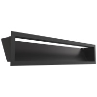 Камінна решітка Kratki LUFT чорна 12x60