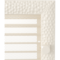 Камінна решітка Kratki Venus кремова з жалюзями 22x30