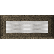 Камінна решітка Kratki Oskar чорно-золота 11x24
