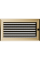 Камінна решітка Kratki Oskar з жалюзями 17x30