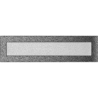 Камінна решітка Kratki чорно-срібна 11x42