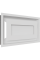 Камінна решітка Kratki WIND біла 22x37