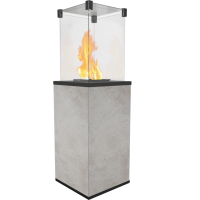 Газовий обігрівач Kratki PATIO MINI керамограніт OXIDE GRIGIO - ручне управління