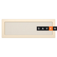 Вентиляційна решітка для каміна SAVEN 17х49 кремова