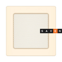 Вентиляційна решітка для каміна SAVEN 17х17 кремова