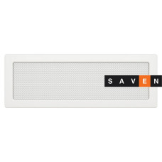 Вентиляційна решітка для каміна SAVEN 17х49 біла