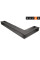 Вентиляційна решітка для каміна кутова ліва SAVEN Loft Angle 95х450х950 графітова
