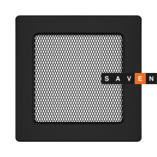 Вентиляційна решітка для каміна SAVEN 17х17 чорна
