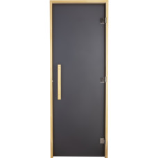 Двері для лазні та сауни Tesli Lux Graphite Sateen 2000х800