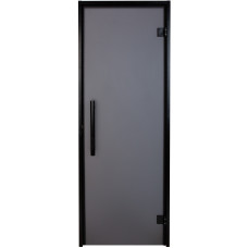 Двері для хамаму Tesli Antalya Black Sateen 2000х700