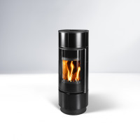 Піч-камін Thorma ATIKA Ceramic EXTRA черный глянцевый